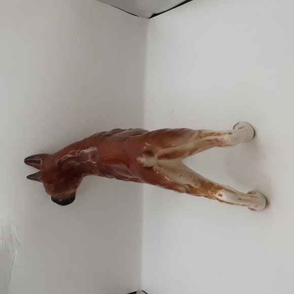 Vintage Wales Porcelain Boxer Dog Figurine Made in Japan - Picture 2 of 9